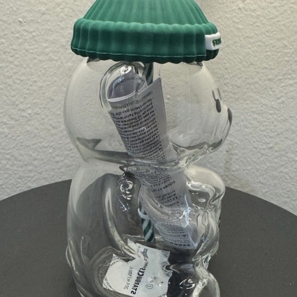 Starbucks Clear Bear Jar with Green Lid - Picture 6 of 6